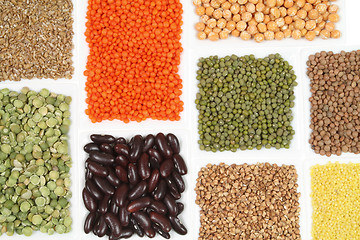 Image showing Soy, beans, rice