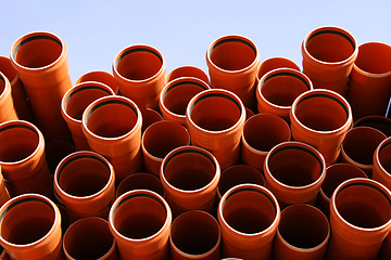 Image showing Pipes warehouse abstract