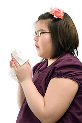 Image showing Sneezing Child