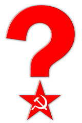 Image showing Red star and question mark