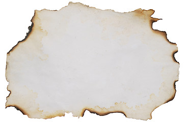 Image showing old burnt paper