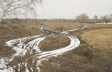 Image showing winter crossway