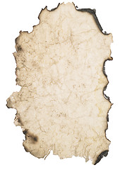 Image showing wrinkled  burnt paper