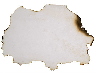 Image showing burnt paper