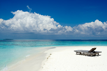 Image showing Beach beds