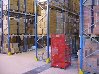 Image showing At a warehouse