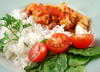 Image showing Chicken And Lentil Stew With Rice 1