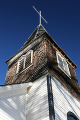 Image showing old small town church