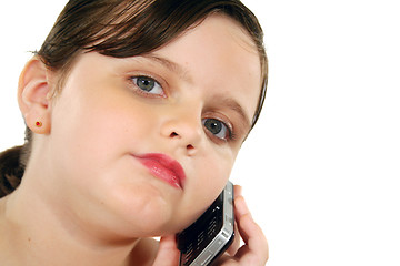 Image showing Child With Cell Phone 4