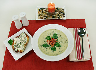 Image showing Creamy Spinach Soup