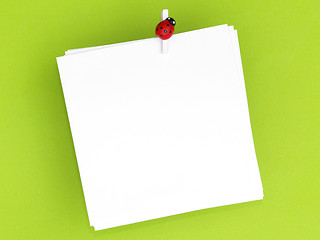 Image showing blank note pad