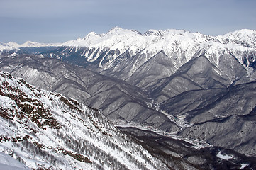 Image showing above mountains