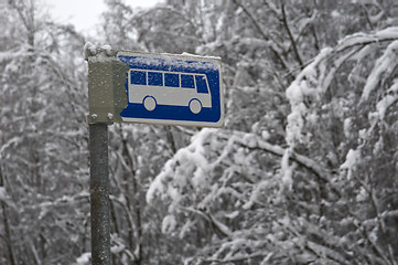 Image showing bus-stop picture