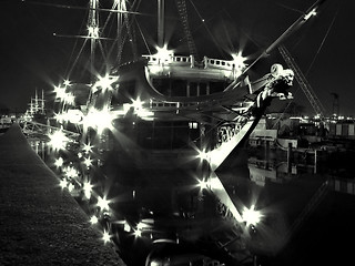 Image showing Sailer at night