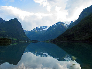 Image showing reflexion of mountains