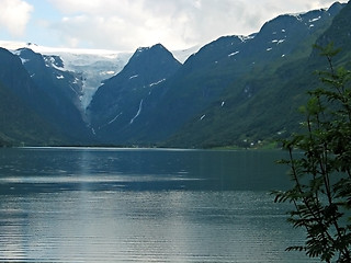 Image showing landscape with a glacier