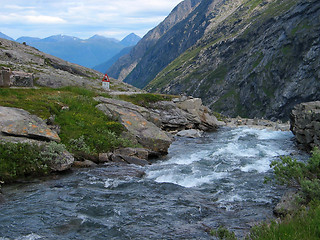 Image showing stream to the valley