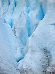 Image showing Cracks in a glacier