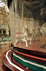 Image showing carousel horse