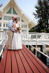 Image showing Bride and groom