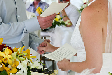 Image showing Bride and groom