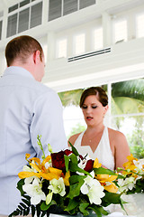 Image showing Bride and groom