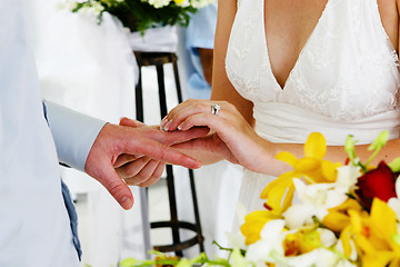 Image showing Bride and groom