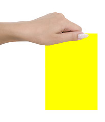 Image showing empty blank in a hand