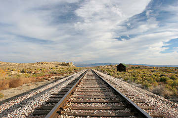 Image showing midwest train tracks