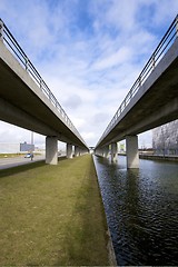 Image showing Two railway tracks