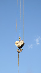 Image showing crane over sky