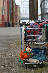 Image showing homeless shopping cart