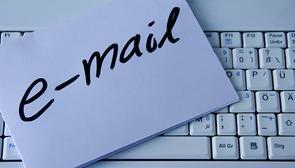 Image showing E-mail, Laptop