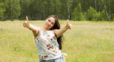 Image showing gesticulation woman