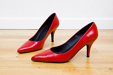 Image showing sexy red shoes