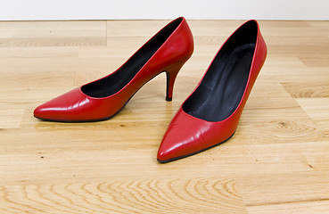 Image showing sexy red shoes