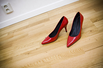 Image showing sexy red shoes