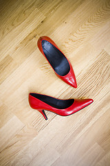 Image showing sexy red shoes