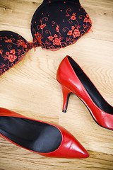 Image showing sexy red shoes