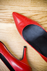 Image showing sexy red shoes