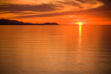 Image showing Strait of Juan de Fuca Sunset