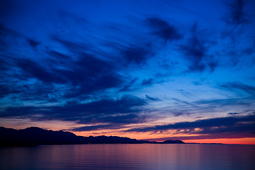 Image showing Strait of Juan de Fuca Sunset