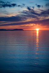 Image showing Strait of Juan de Fuca Sunset