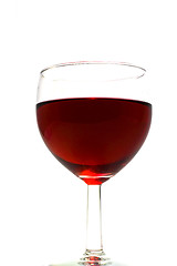 Image showing Glass of red wine 