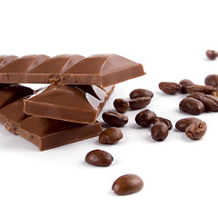 Image showing chocolate and coffee bean
