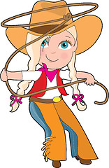 Image showing Cowgirl Kid