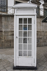 Image showing old telephone booth