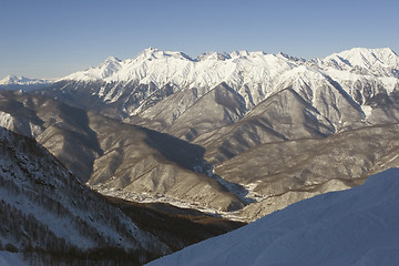 Image showing small mountain town