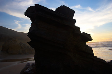 Image showing black rock silhouette