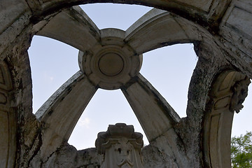 Image showing ruins of old cathedral cupola